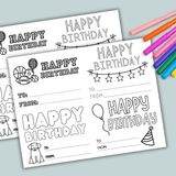 Happy Birthday Cards - Sports - Printable Instant Download - The Note House