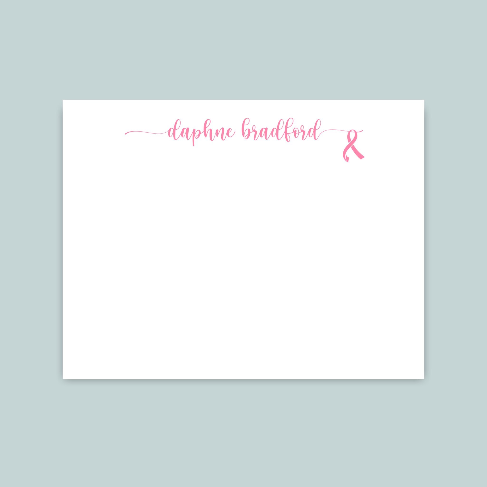 Personalized pink online ribbon